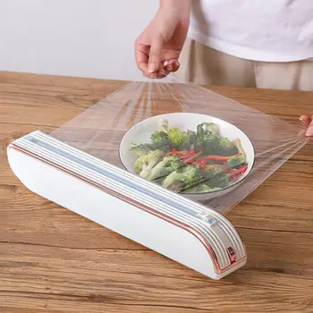 Резак для пластиковой пленки Удобный Диспенсер для пластиковой пленки с магнитной адсорбцией для домашней кухни, холодильника