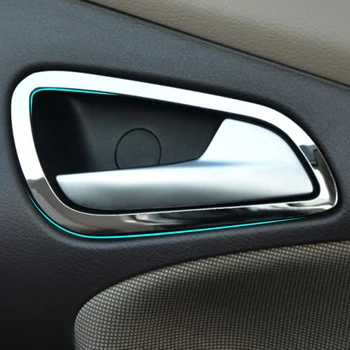 Автомобильные аксессуары RIMIDI Для Ford Focus 3 MK3 2012 2013 Межкомнатные двери из нержавеющей стали, декоративное кольцо для ручной застежки, стайлинг автомобиля