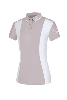 Женская рубашка-поло для гольфа с коротким рукавом, дышащая, быстросохнущая, отводящая пот, для занятий спортом на открытом воздухе
