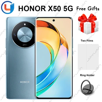 Оригинальный Мобильный Телефон Honor X50 5G 6,78 Дюймов AMOLED 120 Гц Экран Snapdragon 6 Gen 1 Камера 108 Мп Аккумулятор 5800 мАч Смартфон