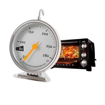 Кухонный термометр, подставка для термометра для духовки из нержавеющей стали, подставка для инструментов для измерения температуры мяса и продуктов барбекю, подставка для инструментов для измерения температуры продуктов Большой циферблат