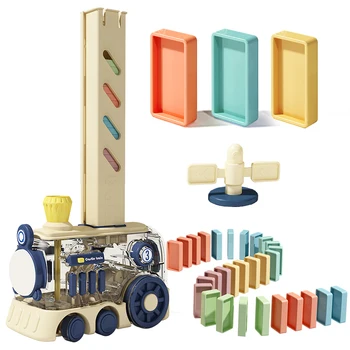 Yy Домино Строительные Блоки Детские Развивающие Игрушки Автоматическое Размещение Карт Поезд