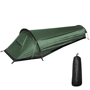 Палатка для кемпинга Походная палатка Спальный мешок Палатка Подстилка Легкая Палатка для одного человека Туристическое Снаряжение