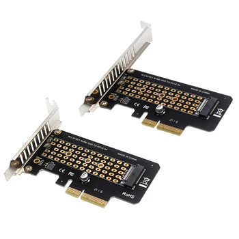 M.2 NVME SSD к PCIe 3,0/4,0 Карта-адаптер 32 Гбит/с M-Key PCIe3.0 X4 2230-2280 Размер Адаптера для Настольных ПК PCI-E X4 Полная Скорость