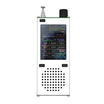 ATS120 Hi-Fi Радио 2,4-Дюймовый Сенсорный Дисплей Портативное Hi-Fi Радио FM SSB SDR AM LSB USB LNA Встроенная 820-мм Стержневая Антенна и Динамик