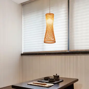 Чехол для светильника Ручной работы, бамбуковый абажур для чайного домика, кафе отеля