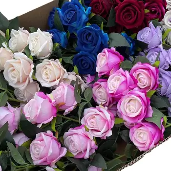 Романтический подарок на День Святого Валентина: единственная плюшевая тканевая роза, идеальная имитация цветка для вашего любимого человека