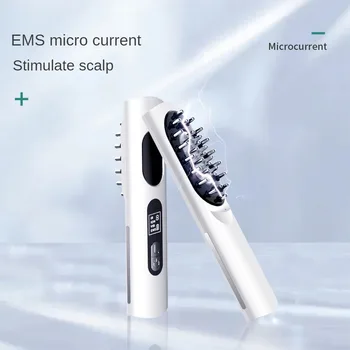 DYM043scalp аппликатор электрическая массажная расческа meridian бытовая EMS с отрицательным ионом для генерации красного света для волос введение