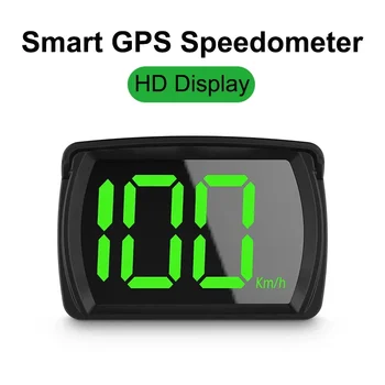 Универсальный дисплей HUD Smart Car Head Up GPS HUD Цифровой Спидометр Автомобильные Электронные Аксессуары KMH HD Дисплей Крупным шрифтом миль в час KMH