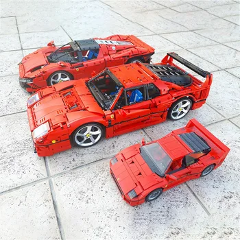Технические Креативные Суперспортивные Автомобили Ferrari F40 MOC 42143 Daytona SP3 Строительные Блоки Кирпичи Развивающие Игрушки Подарок На День Рождения