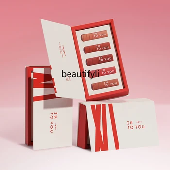 подарочная коробка Into You Little Heart Mini Lip Mud, набор для макияжа, губная помада, подарок для женщин