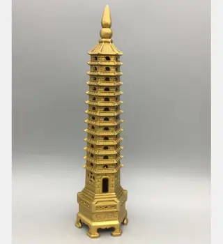 Статуэтка из китайской латуни Wenchang tower crafts