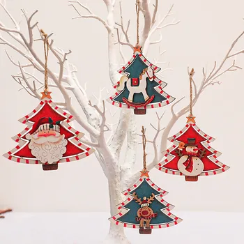 Елочные украшения ручной работы, деревянные поделки, Елочные украшения для дома, Рождественские украшения, Подвесные подвески Navidad