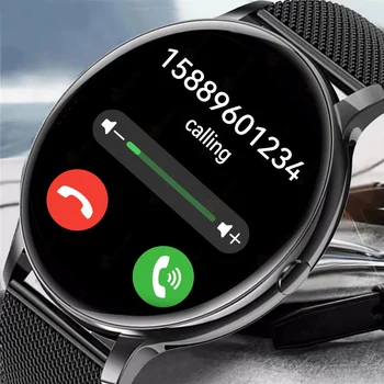 Смарт-часы с Bluetooth-вызовом, водонепроницаемый Спортивный фитнес-трекер, Bluetooth-музыка, умные часы для мужчин и женщин для Android ios