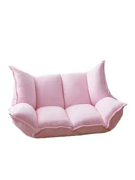 Ленивый диван Татами Односпальный диван-кровать Съемный Моющийся Складной стул Карамельного цвета Повседневная спальня Yang