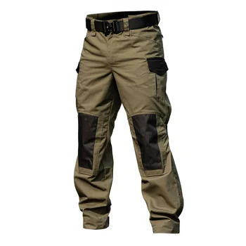 Тактические брюки с несколькими карманами, мужские уличные комбинезоны в стиле хип-хоп харадзюку, полиэстеровые походные длинные износостойкие боевые брюки