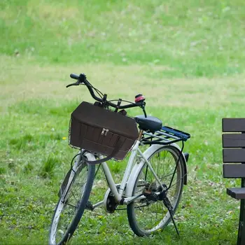 Велосипедная корзина на переднем руле с сумкой для хранения, Подвесная Корзина Съемная