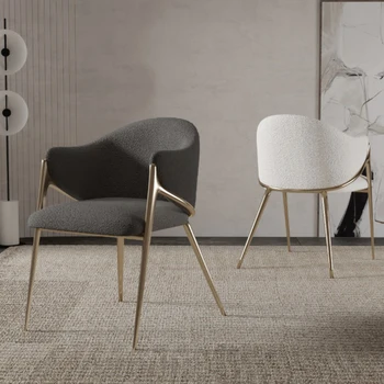Современные обеденные стулья со спинками, дизайнерские напольные стулья для свадебной гостиной, роскошная мебель для дома Stoelen YX50DC