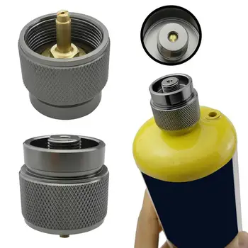Клапан из алюминиевого сплава, Портативный аксессуар цилиндрической формы для газового баллона с пропаном, Горелка для газового баллона с пропаном