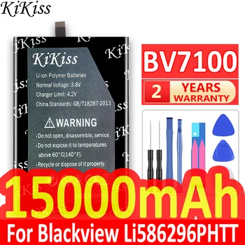15000 мАч KiKiss Мощный Аккумулятор BV7100 BV 7100 Для Аккумуляторов Мобильных Телефонов Blackview Li586296PHTT