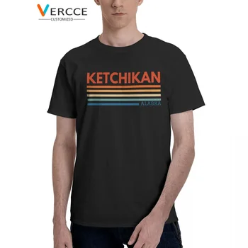 Футболка Ketchikan Alaska Хлопковые футболки высокого качества Одежда Футболки для мужчин Женщин Подарок