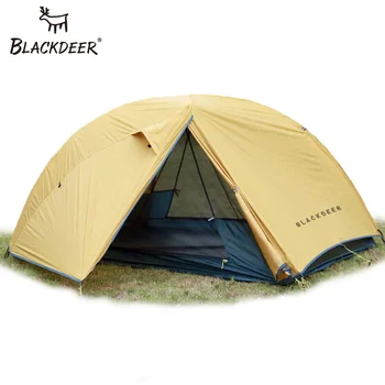 BLACKDEER 2-местная сверхлегкая палатка из ткани с нейлоновым силиконовым покрытием 20D, водонепроницаемая для туристических походов на открытом воздухе, 1,47 кг