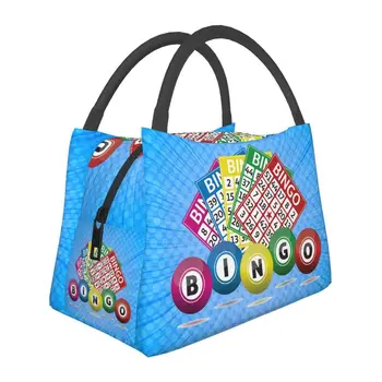 Изолированная сумка для ланча Hot Game Bingo для школьного офиса, герметичный термоохладитель Bento Box для женщин