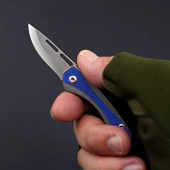 Обновление Карманного Ножа Складной Нож D2 Лезвие G10 Ручка Из Титанового Сплава Открытый Кемпинг Охота Портативные Инструменты Edc Для Самообороны