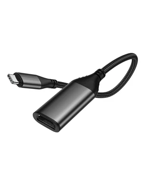 Адаптер PULWTOP Type C USB C-HDMI 4K @ 60Hz, Ультратонкий алюминиевый Адаптер HDMI-USB C, совместимый с портом Thunderbolt 3