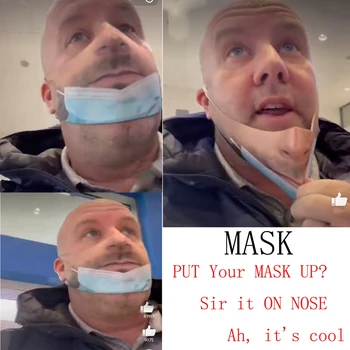 НАДЕНЬТЕ МАСКУ Забавная Защитная маска для лица с принтом Забавная Моющаяся маска для рта Креативные Забавные Маскарильи Маска для лица для взрослых