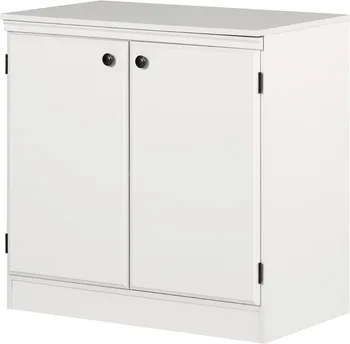 Двухдверный шкаф для хранения Morgan, Чистый Белый
