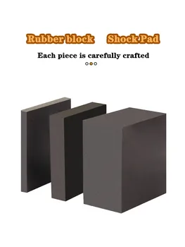 4ШТ Черный резиновый блок, износостойкая и шумоподавляющая прокладка, изолированная жесткая противоскользящая и противоударная прокладка