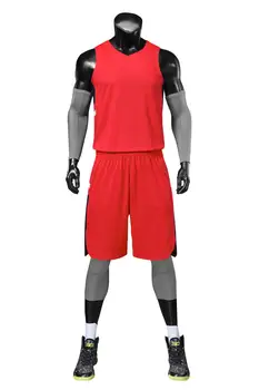 Настраиваемый высокопроизводительный мужской баскетбольный костюм: быстросохнущий спортивный комплект для взрослых