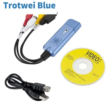 USB 2.0 Адаптер для захвата аудио и видео VHS DVD DVR Конвертер карт захвата телевизора Поддержка Win 10 для MAC IOS Устройство захвата диска