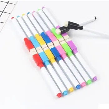 Набор 8-цветных маркеров для белой доски, Стираемые маркеры для стекла белой доски, Детский Рисунок, Встречи в офисе, школьные учителя