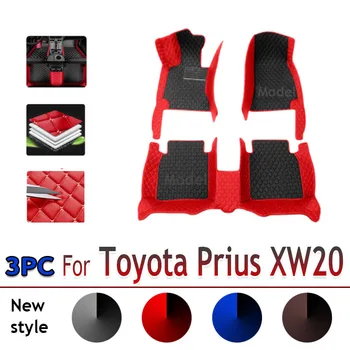 Автомобильные Коврики Для Toyota Prius XW20 2003 ~ 2009 Прочный Ковер Rugs Кожаный Коврик Anti Dirt Floor Pad Комплект Автомобильных Аксессуаров 2004 2005 2006