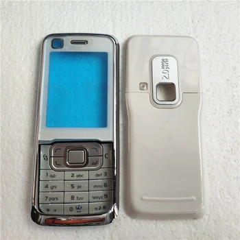 Новинка для Nokia 6120 6120C Чехол для корпуса телефона + клавиатура + Задняя крышка аккумулятора с логотипом