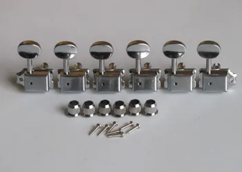 Хромированные винтажные клавиши для настройки гитары, головки для тюнинга, подходят для Strat/Tele