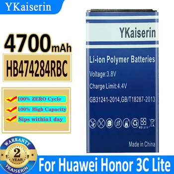 4700 мАч YKaiserin Батарея HB474284RBC Для Huawei C8816 Y550 Y560 Y625 Y635 G521 G620 Y5 Honor 3c Lite 3cLite Bateria