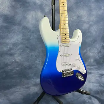 Электрогитара Newst синего цвета с кленовым грифом, высококачественные звукосниматели ручной работы, 6 жал gitaar, быстрая бесплатная доставка