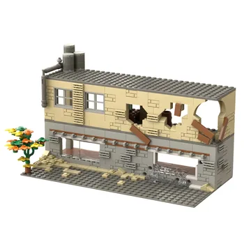 Строительные блоки MOC Сцена войны, модель военной базы, игрушки для сборки, Совместимые фигурки на поле боя 