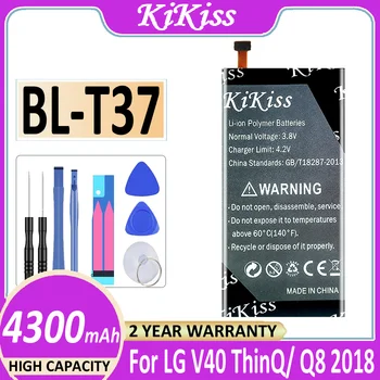 Оригинальный аккумулятор KiKiss BL-T37 4300 мАч для LG V40 ThinQ Q710 Q8 2018 Версии Q815L Bateria