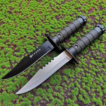 Прямой нож, Острый охотничий нож с фиксированным лезвием, Спасательный инструмент для кемпинга, Тактический инструмент для самообороны