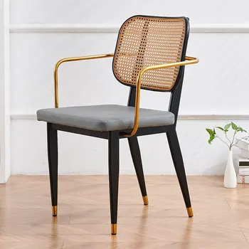 Удобные стулья из ротанга для гостиной с нордическим акцентом Кресло для гостиной Gold Garden Cadeira Gamer Мебель для дома MQ50KT