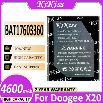 Оригинальный аккумулятор KiKiss Высокого Качества BAT17603360 Аккумулятор 4600 мАч для Doogee X10 MTK6570 5,0-дюймовый Мобильный Телефон Batteria