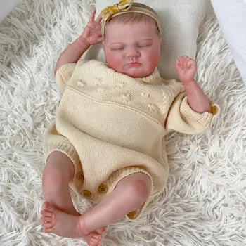 20-дюймовая кукла Bebe Reborn Реалистичные мягкие силиконовые куклы Baby Reborn, высококачественная цветная роспись, 3D кожа, хлопковое тело, плюшевые игрушки
