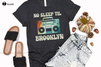 Винтажная классическая футболка в стиле 80-х, футболка группы 90-х, Эстетичная рубашка Оверсайз, Футболка No Sleep Til Brooklyn - Beastie Boys Shirt