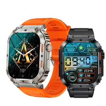 Умные часы K57 Pro для мужчин Bluetooth-звонок, спорт на открытом воздухе, батарея 400 мАч, 1,96-дюймовый IPS-экран, частота сердечных сокращений, артериальное давление, умные часы