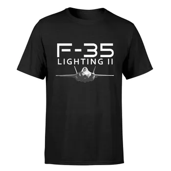 Новая мужская футболка из хлопка высокого качества F35 с принтом полета самолета, мужские футболки для мужчин, модные