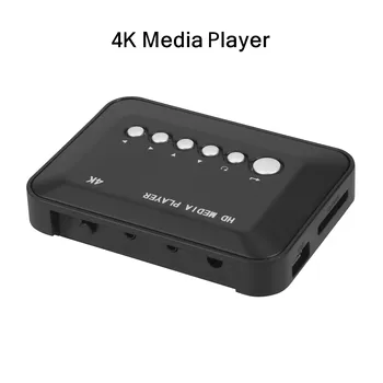 Портативный Медиаплеер Full HD 4K С поддержкой жесткого диска USB-Накопителя SD-карты Динамик BT 2K С Автозапуском Рекламной рекламы PPT PDF Multimedia Player Box